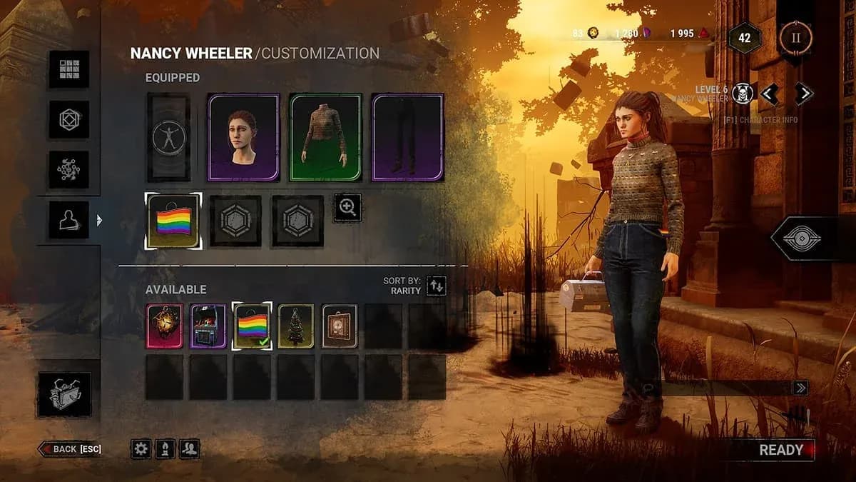 DBD Store redemption screen
