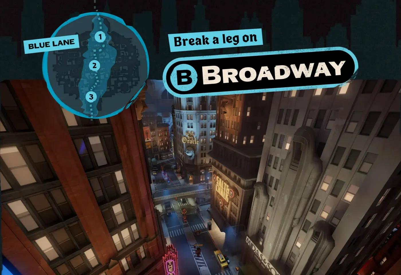 Corsia Broadway, zona Times Square