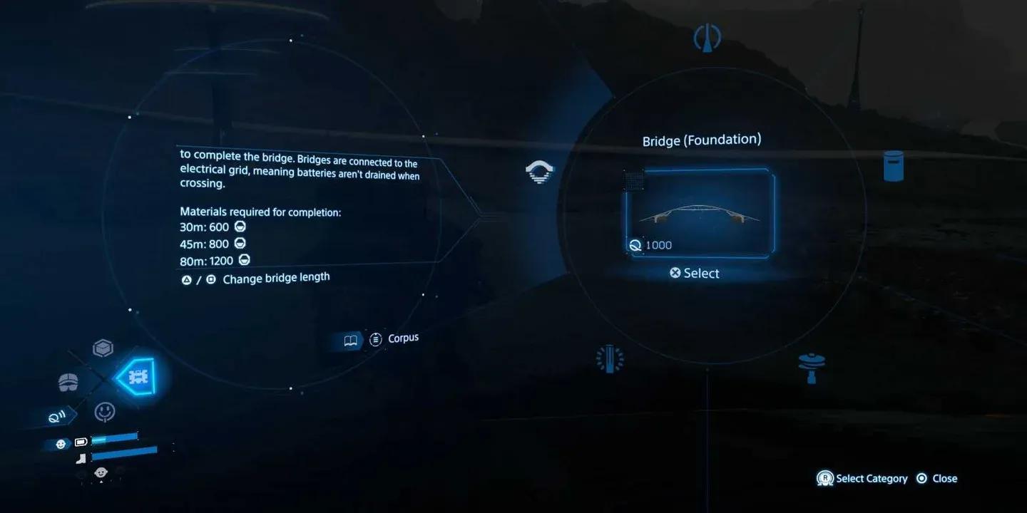 PCC structure build menu