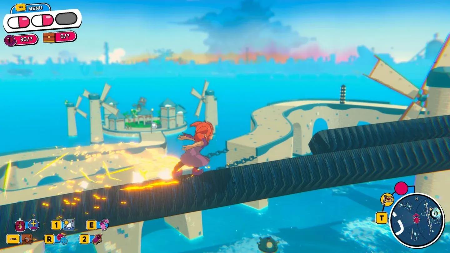 Ocean world map overview