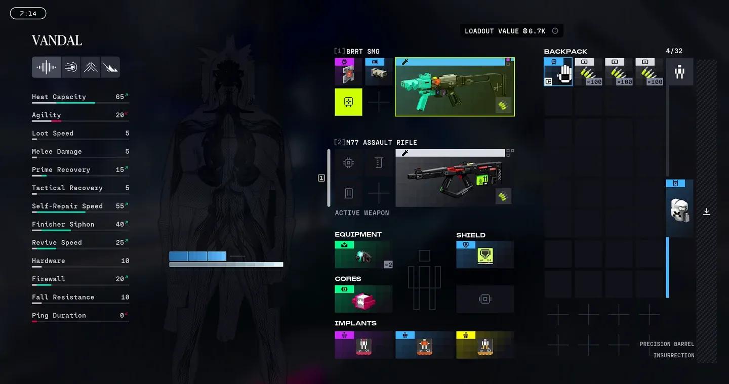 Runner Shell cores and implants