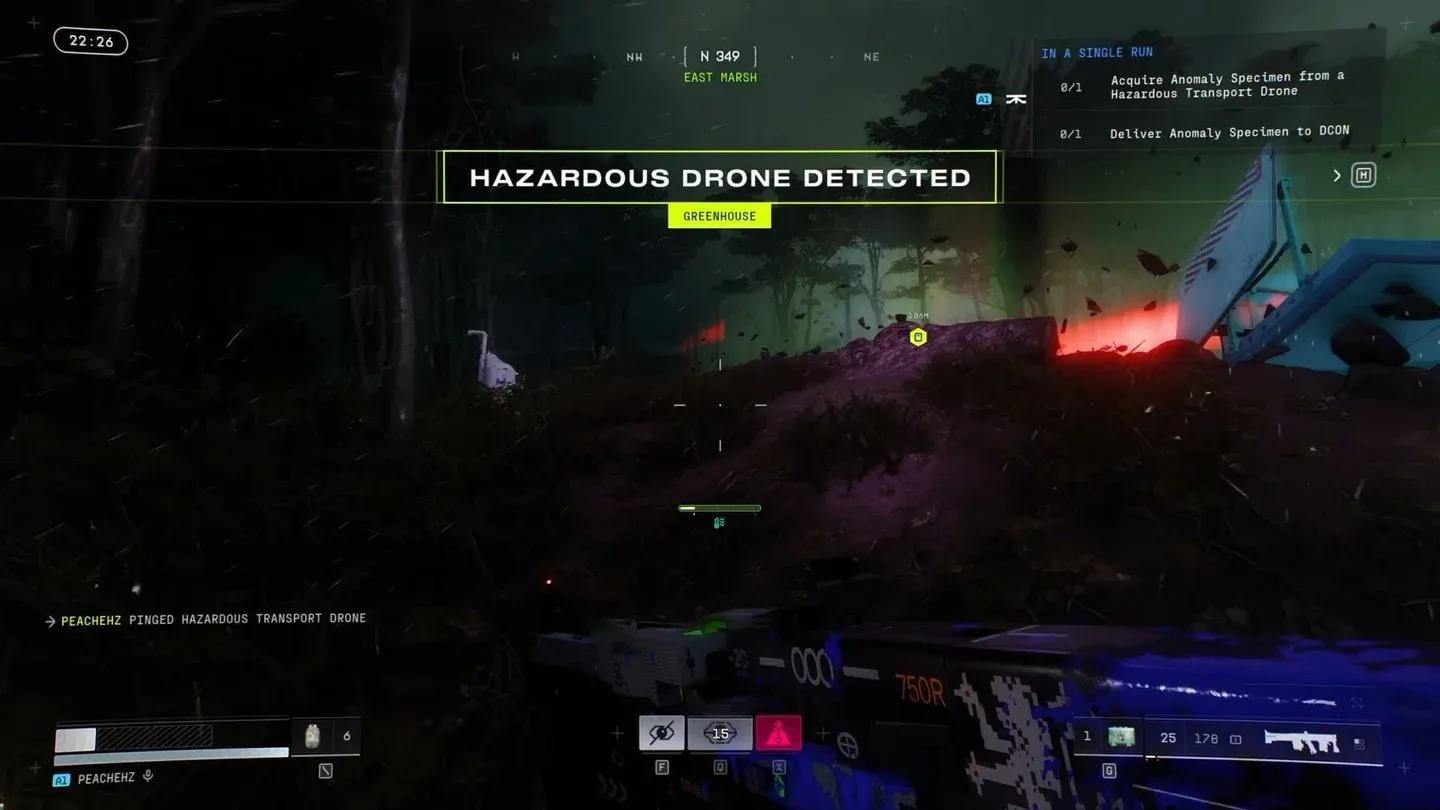 Drone location on map