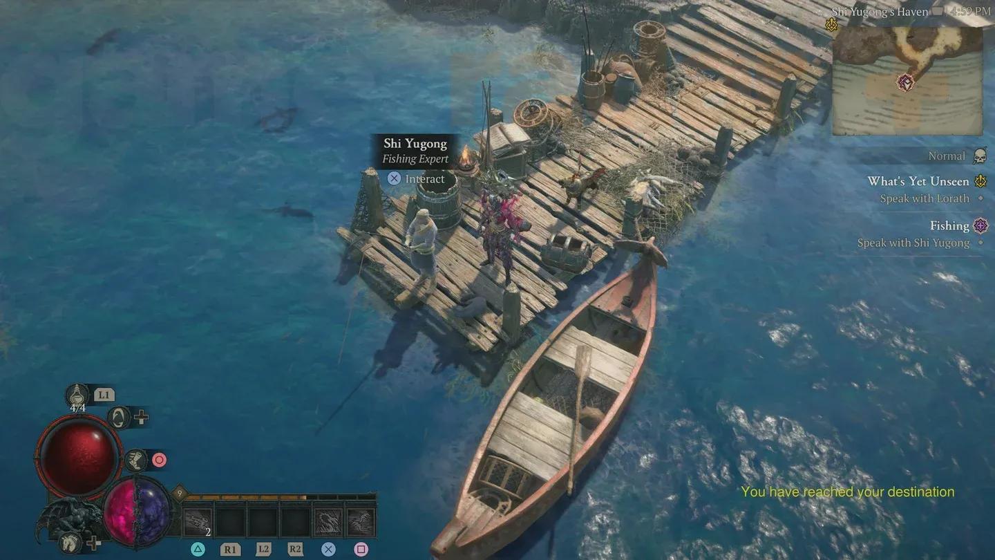 Shi Yugong's dock, east of Temis