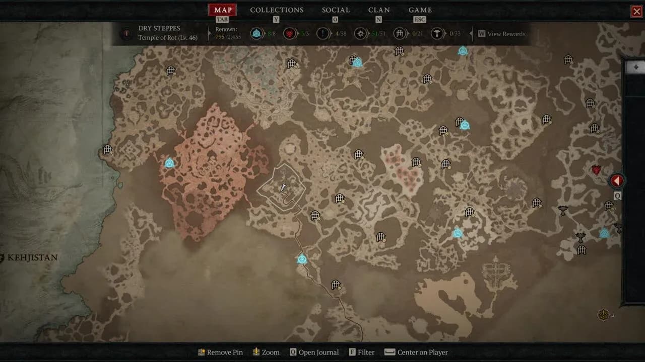 Fields of Hatred zone layout