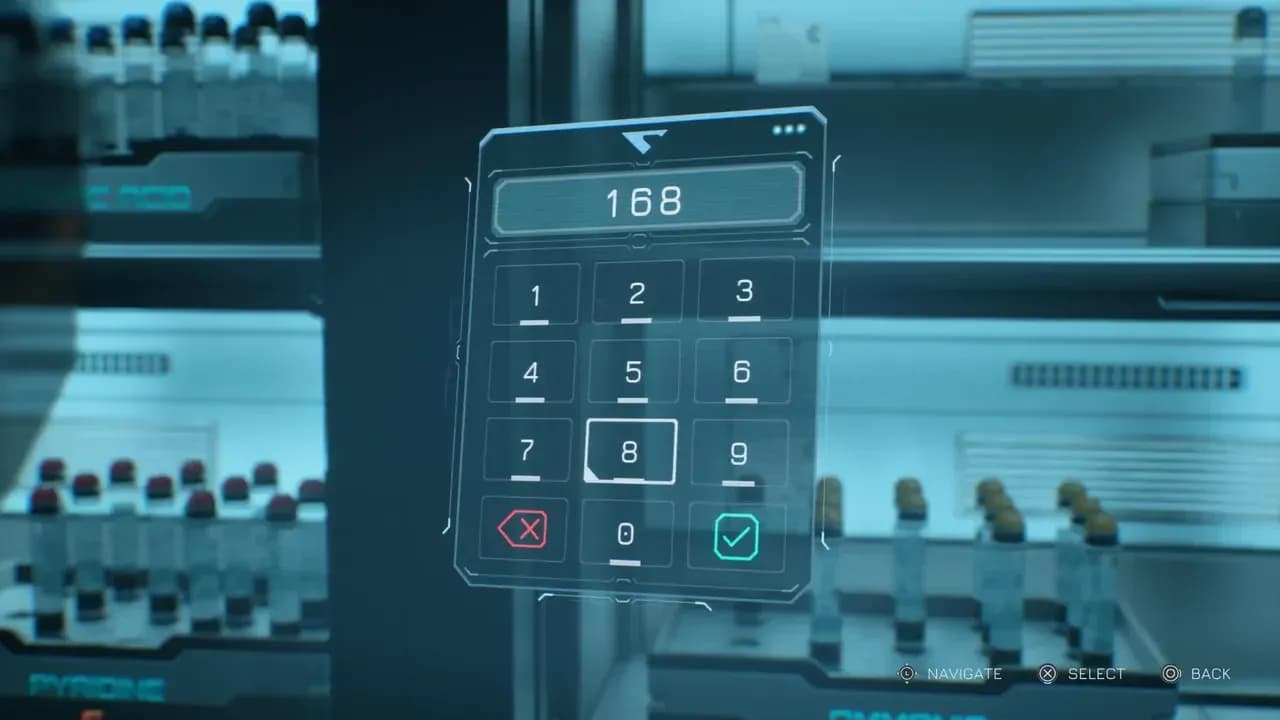 Code 168 unlocks the cabinet