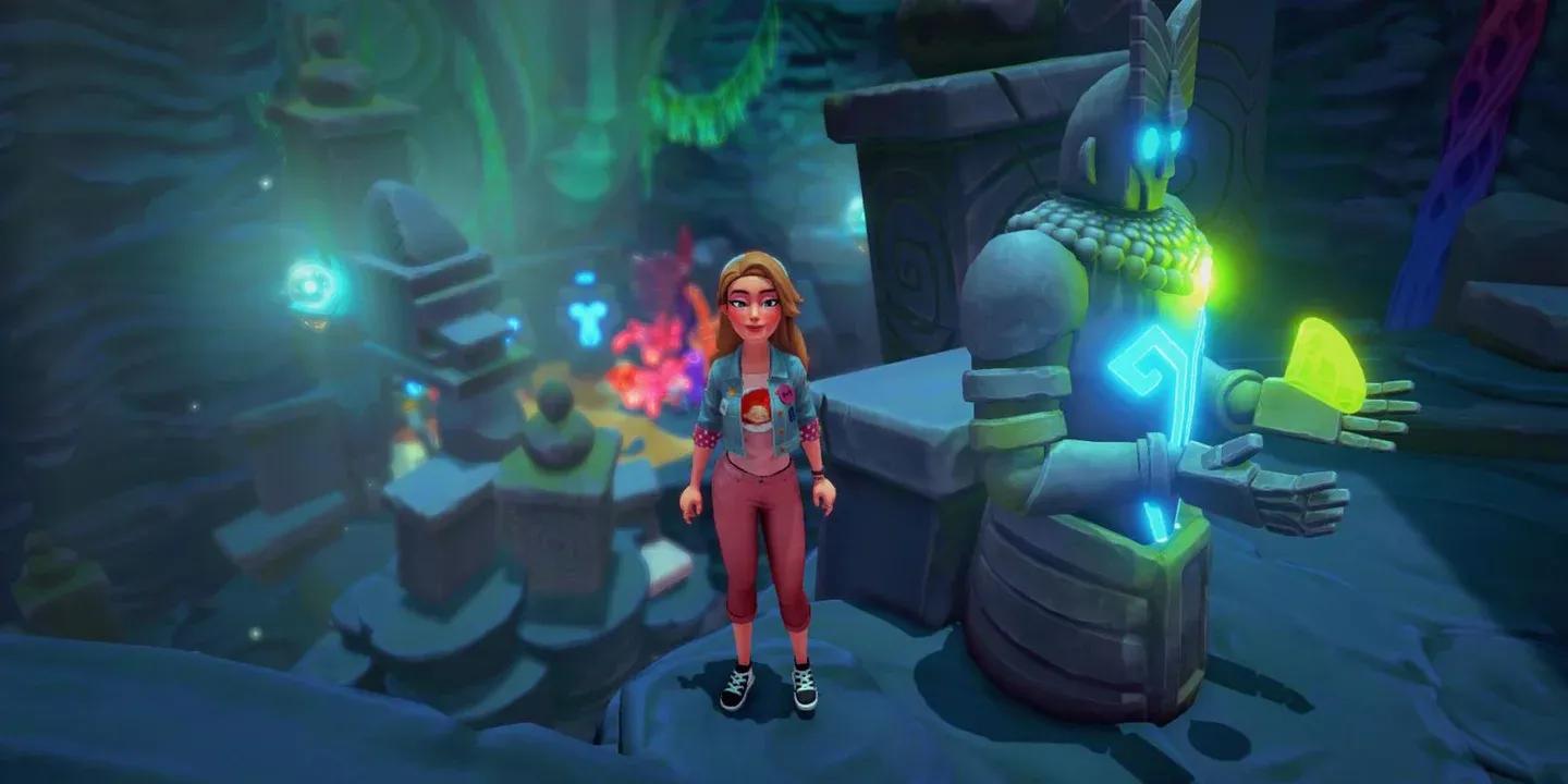 Des tonneaux marquent l'entrée de la grotte