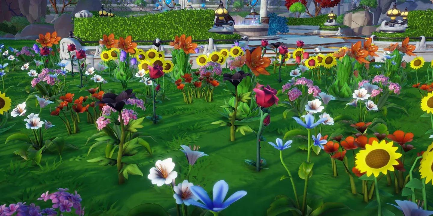 Peaceful Meadow flower foraging
