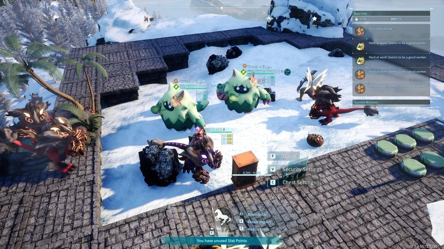 Wumpo transporting at max efficiency