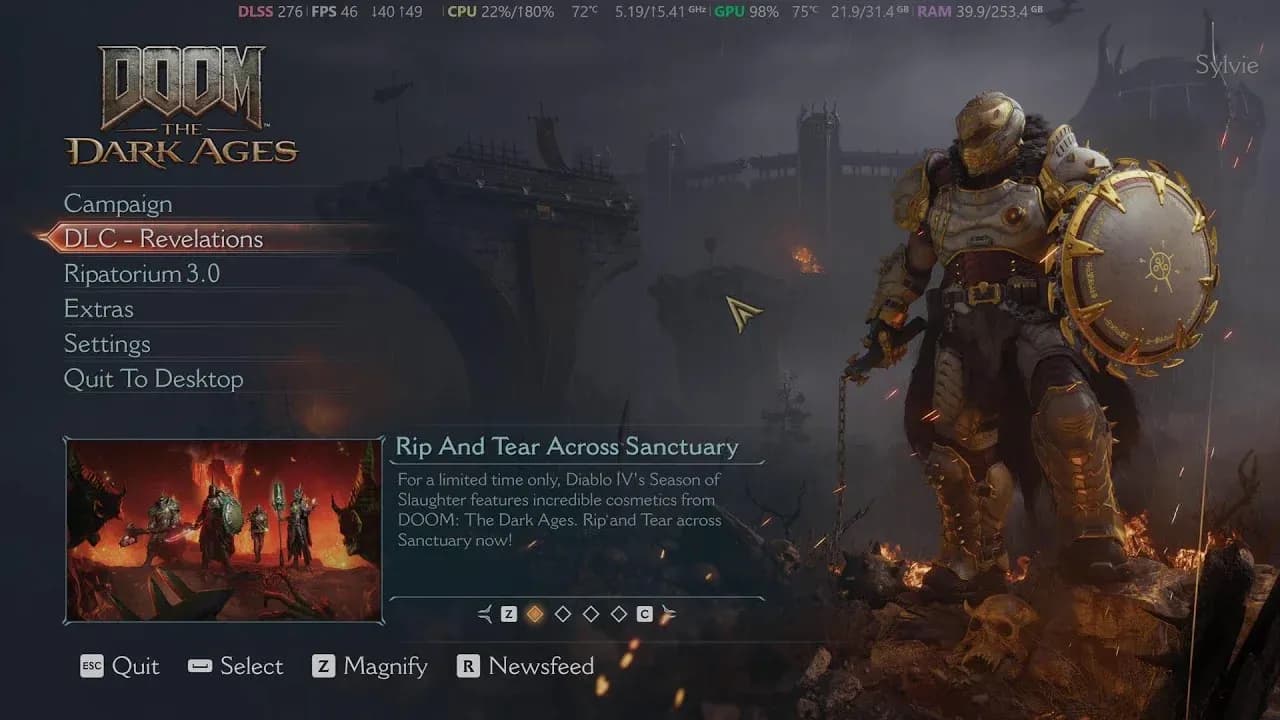 Revelations campaign select
