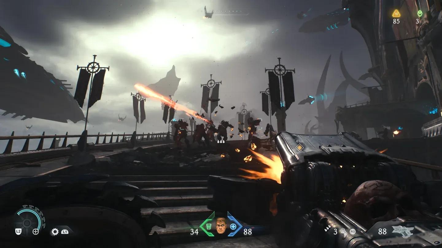 Green skull shield traversal
