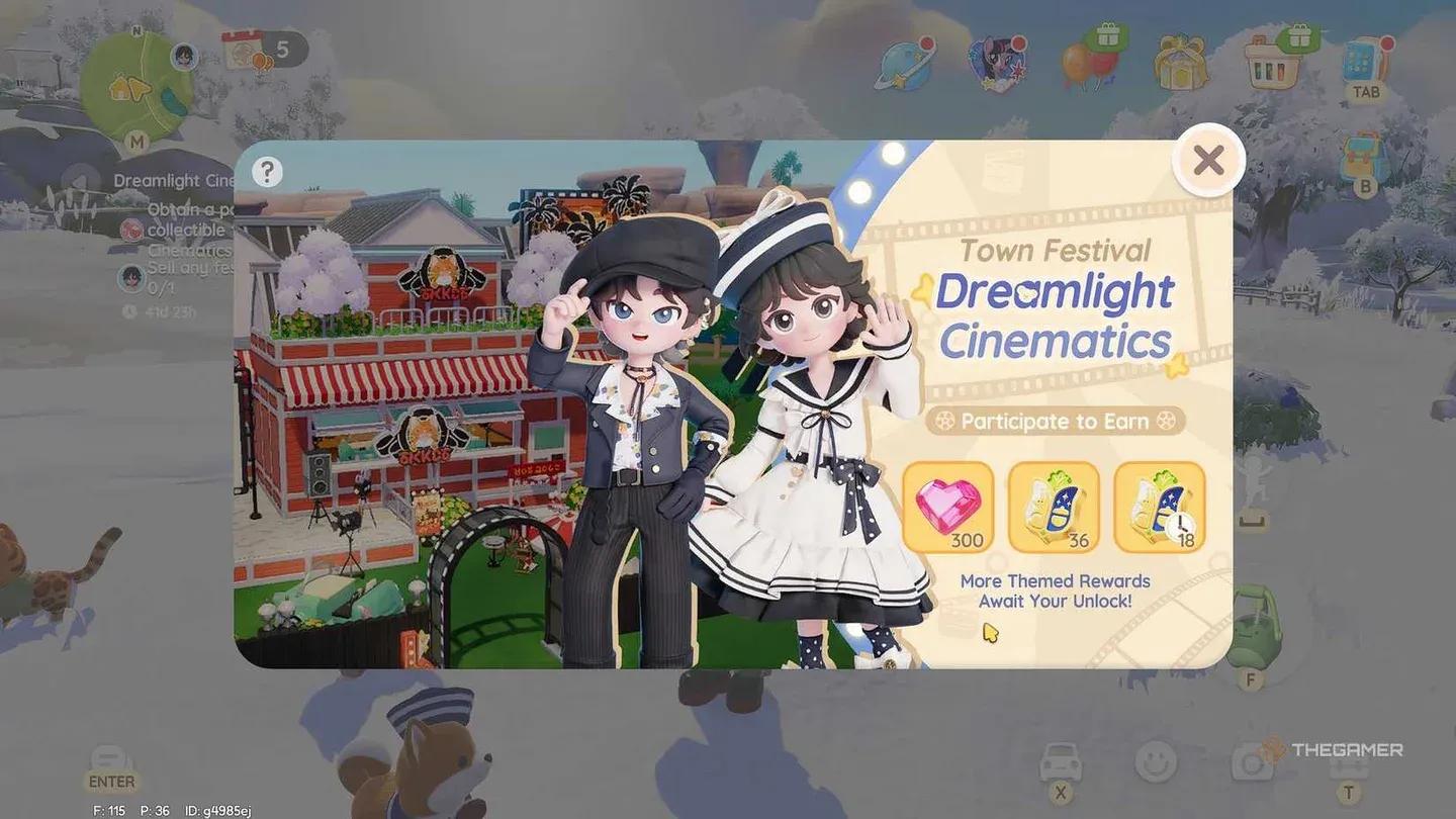 Festival Catalog reward screen