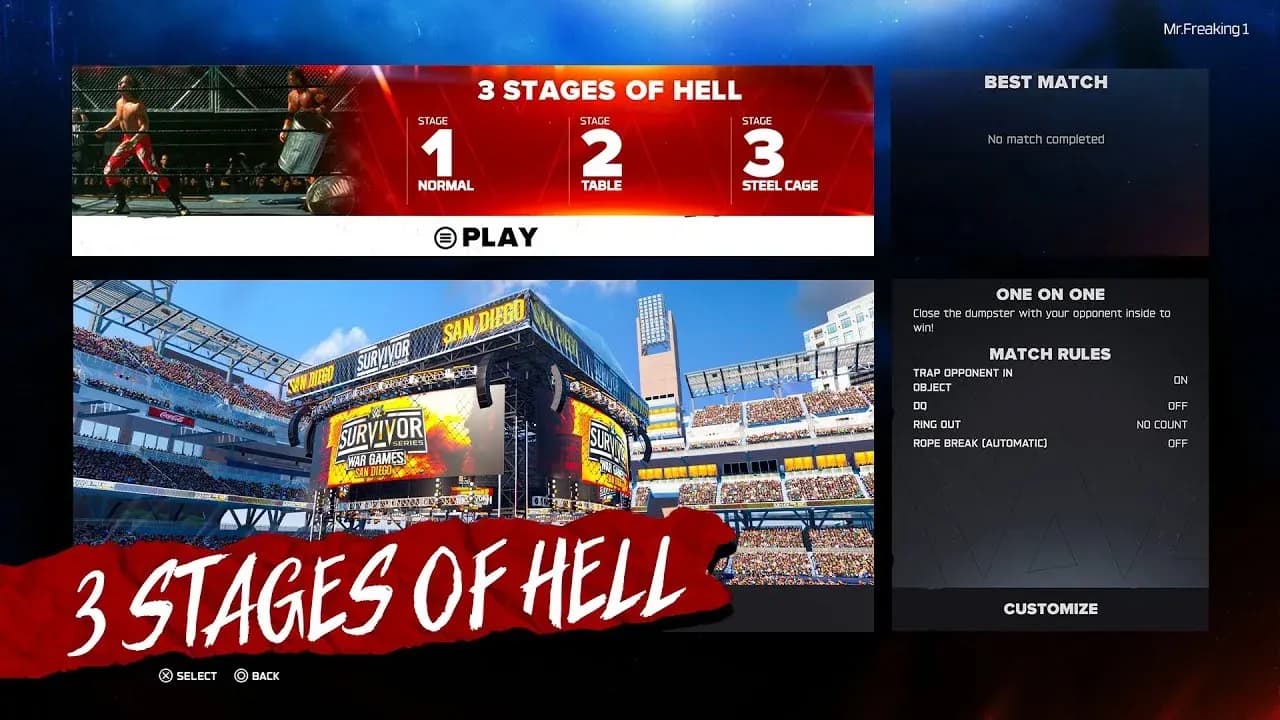 选择您的3 Stages规则