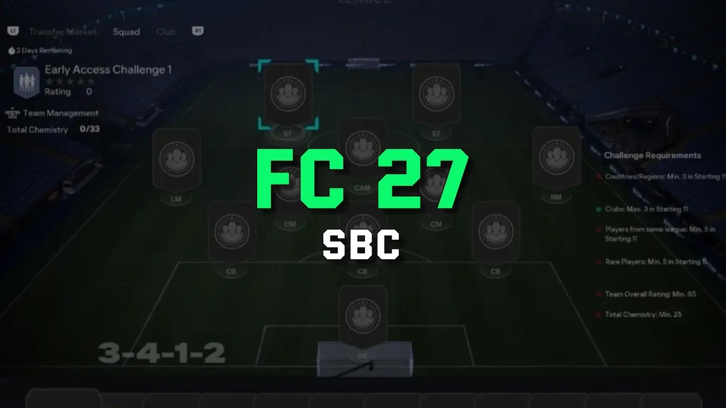 League & Nation SBC requirements