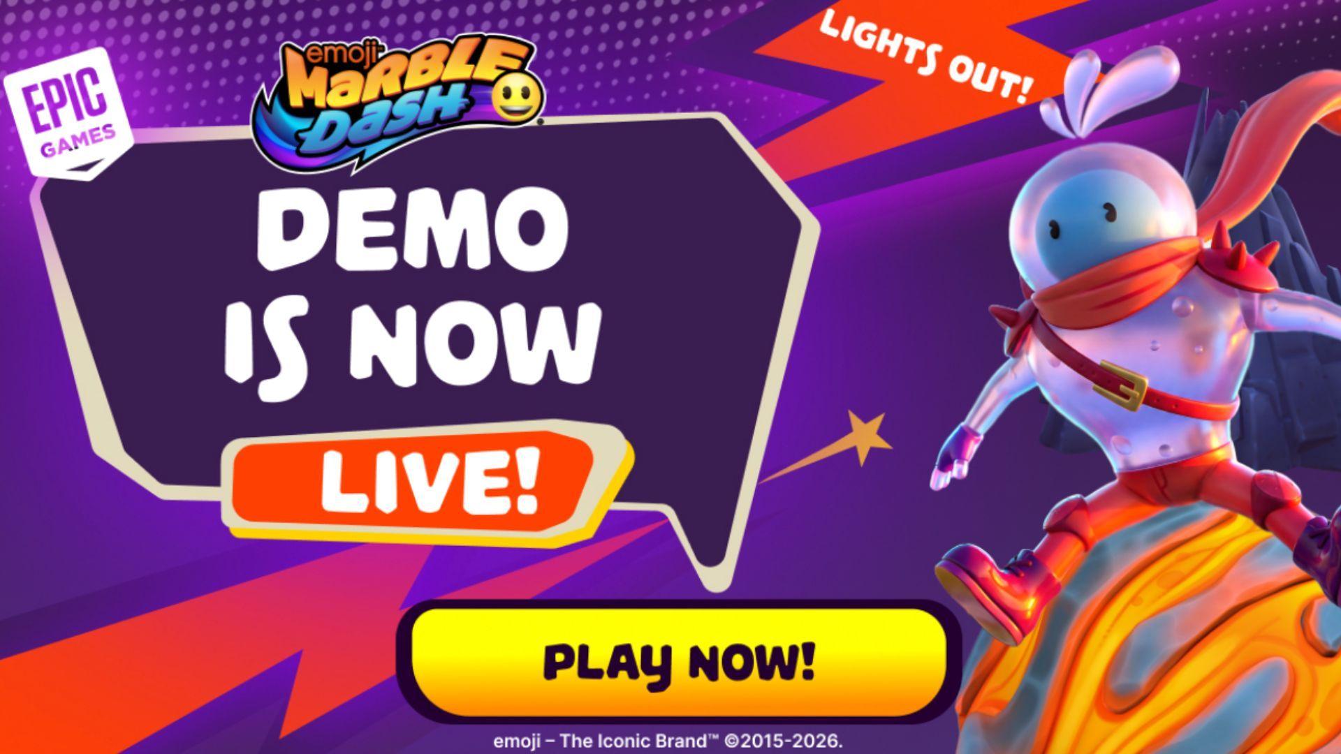 emoji™ Marble Dash Demo Launches on Epic Games