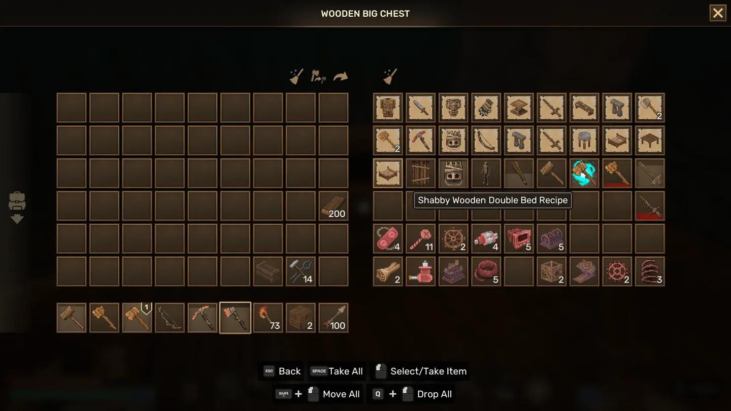 Alchemy station recipe menu