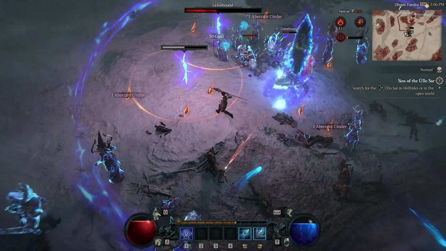 Clear enemies to expand Ritual Circle
