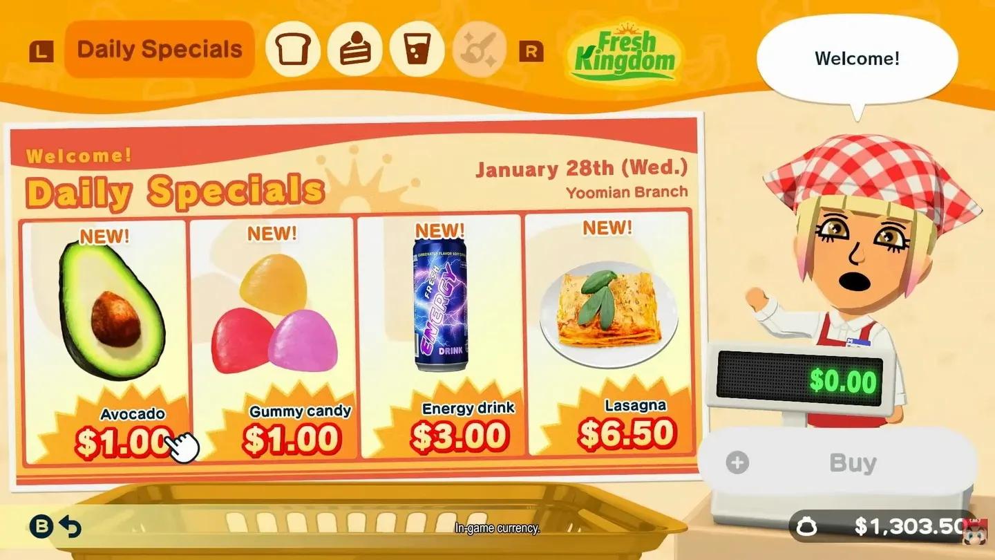 Daily Specials refresh each day