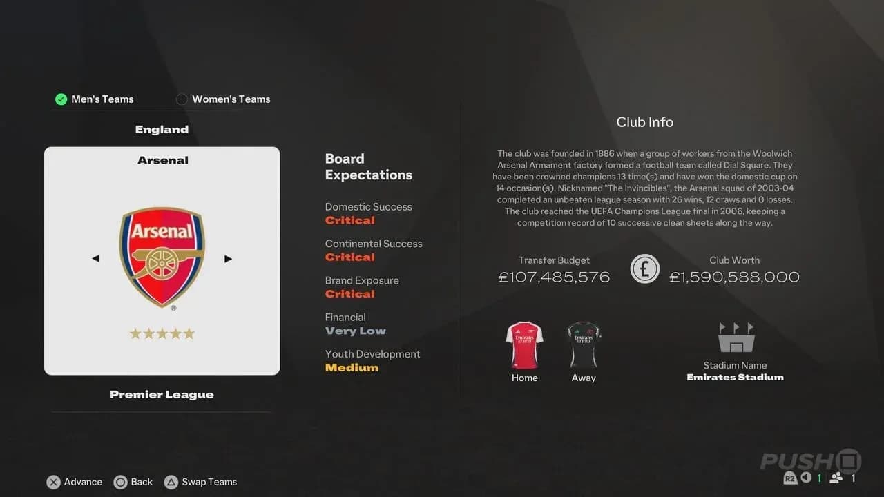 Career mode transfer planning