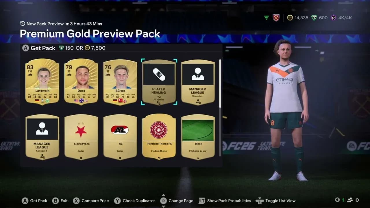 90+ pack from Gauntlet 3