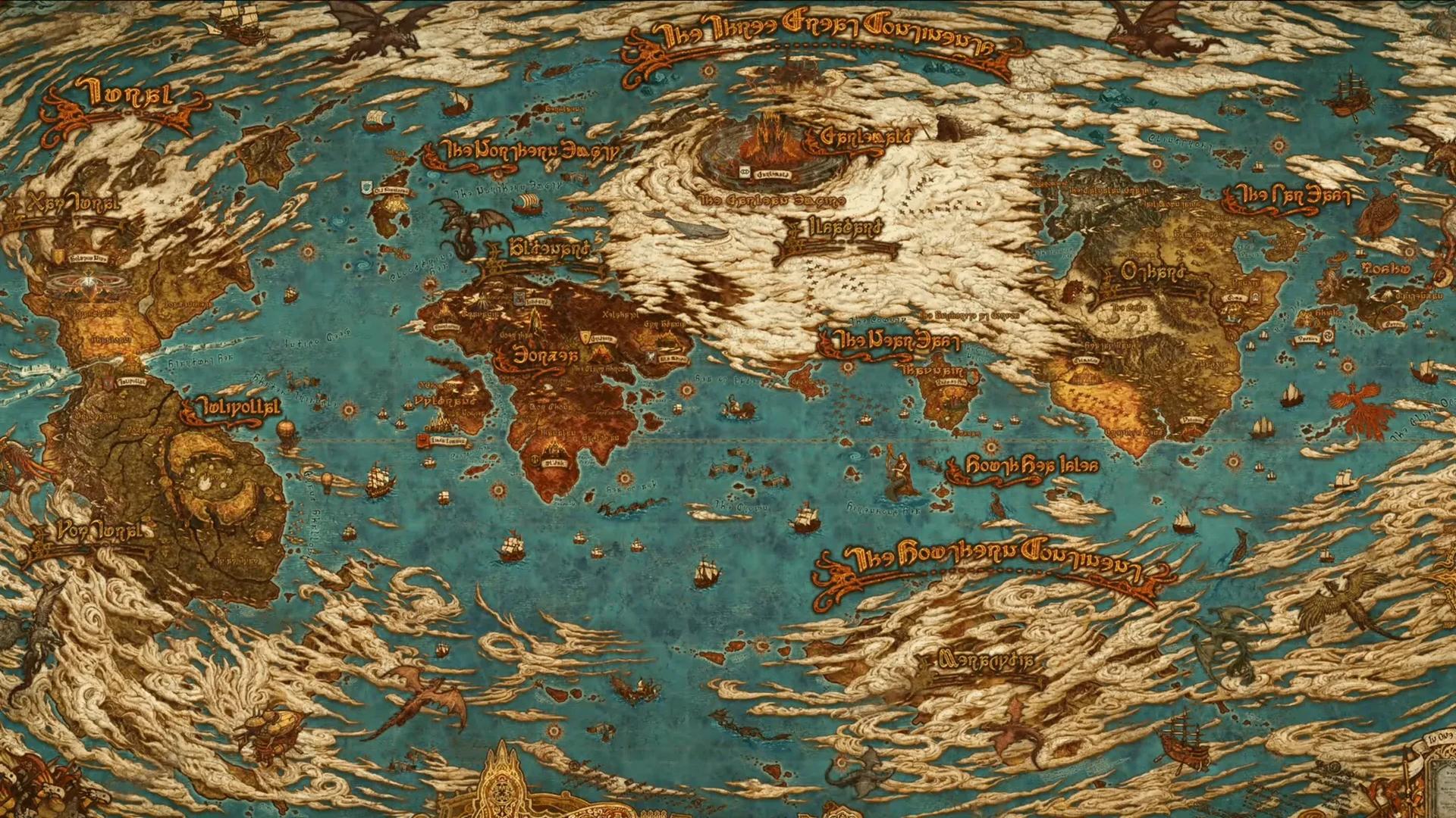 Full World Map (Screengrabbed from JP Fanfest 2024) : r/ffxiv