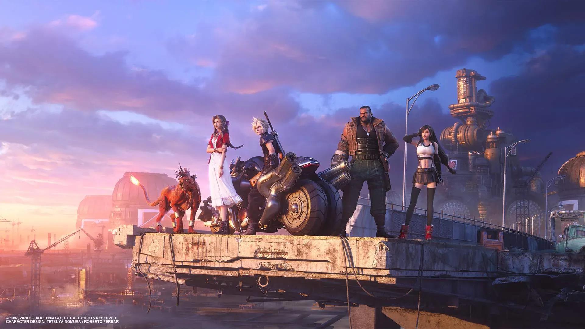 FINAL FANTASY VII REMAKE key art ...
