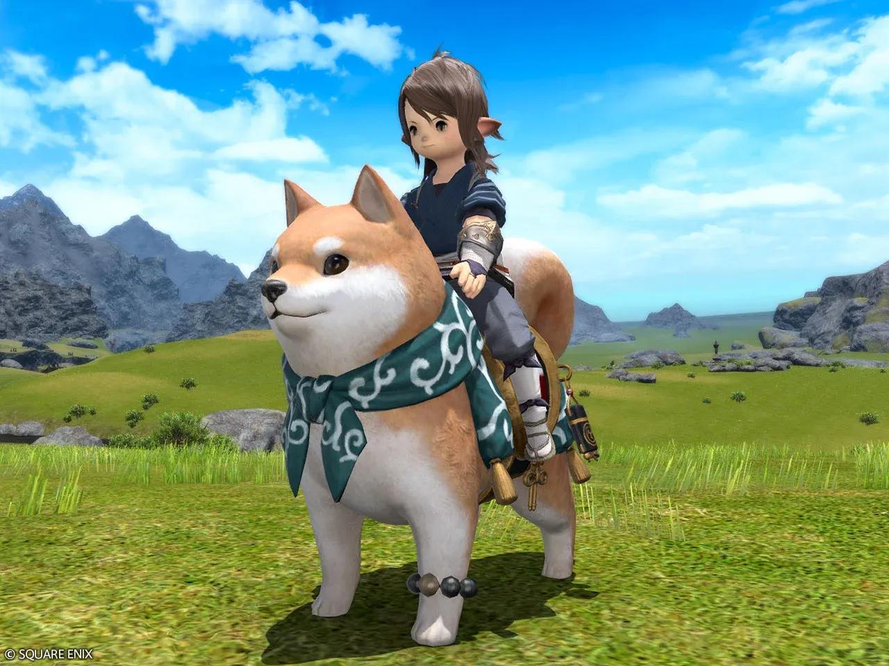 FFXIV Is Giving Japanese Players a Dog Mount for Paying Their Taxes image