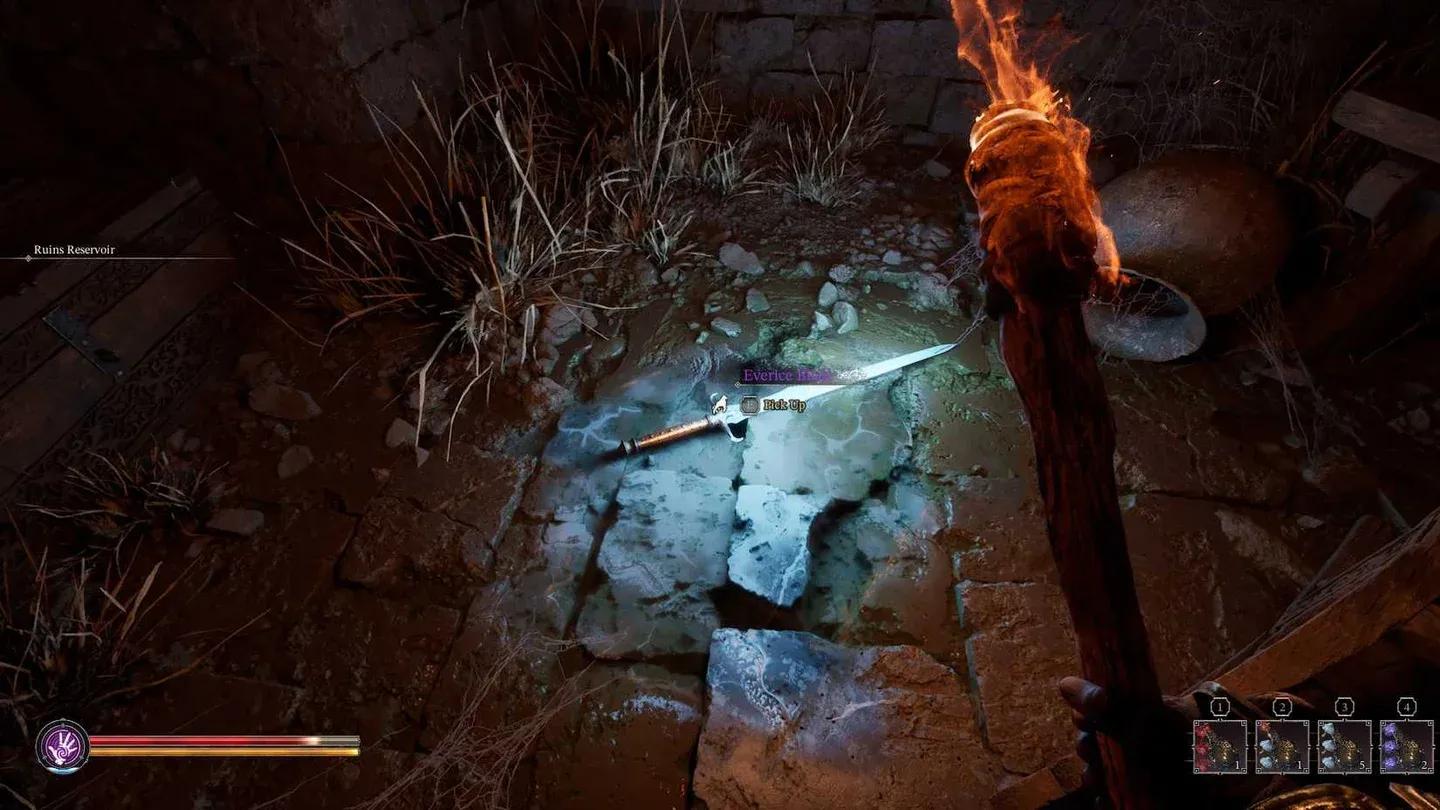 Locked gate before the secret room