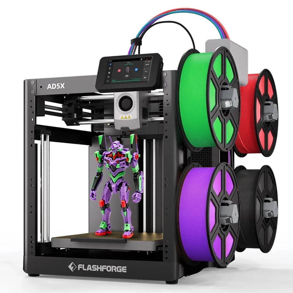 Flashforge AD5X Multi-Color Printing 3D Printer w/Max 600mm/s High-Speed  Core XY | eBay