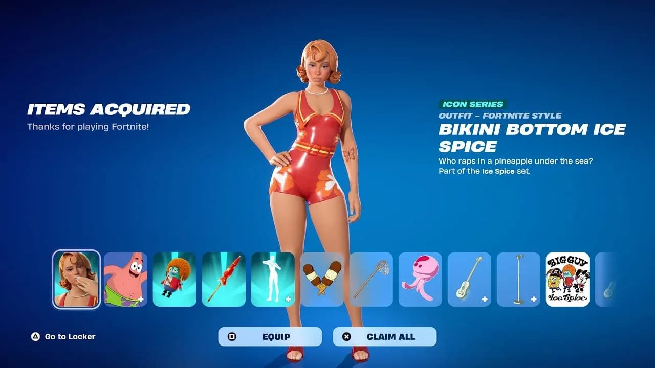 How To Get Bikini Bottom Ice Spice Skin For FREE! (Fortnite)