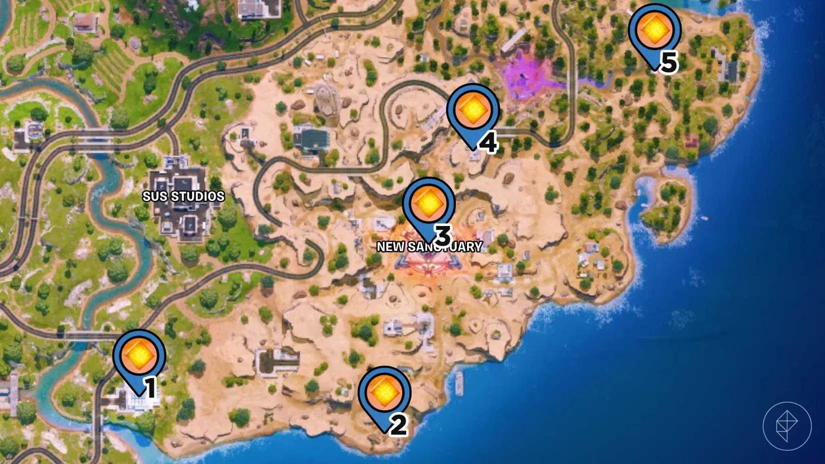 All chaos cube locations in Fortnite ...