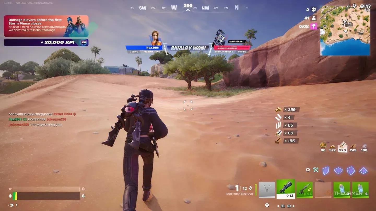 Rivalitäts-Rang Belohnungsbildschirm