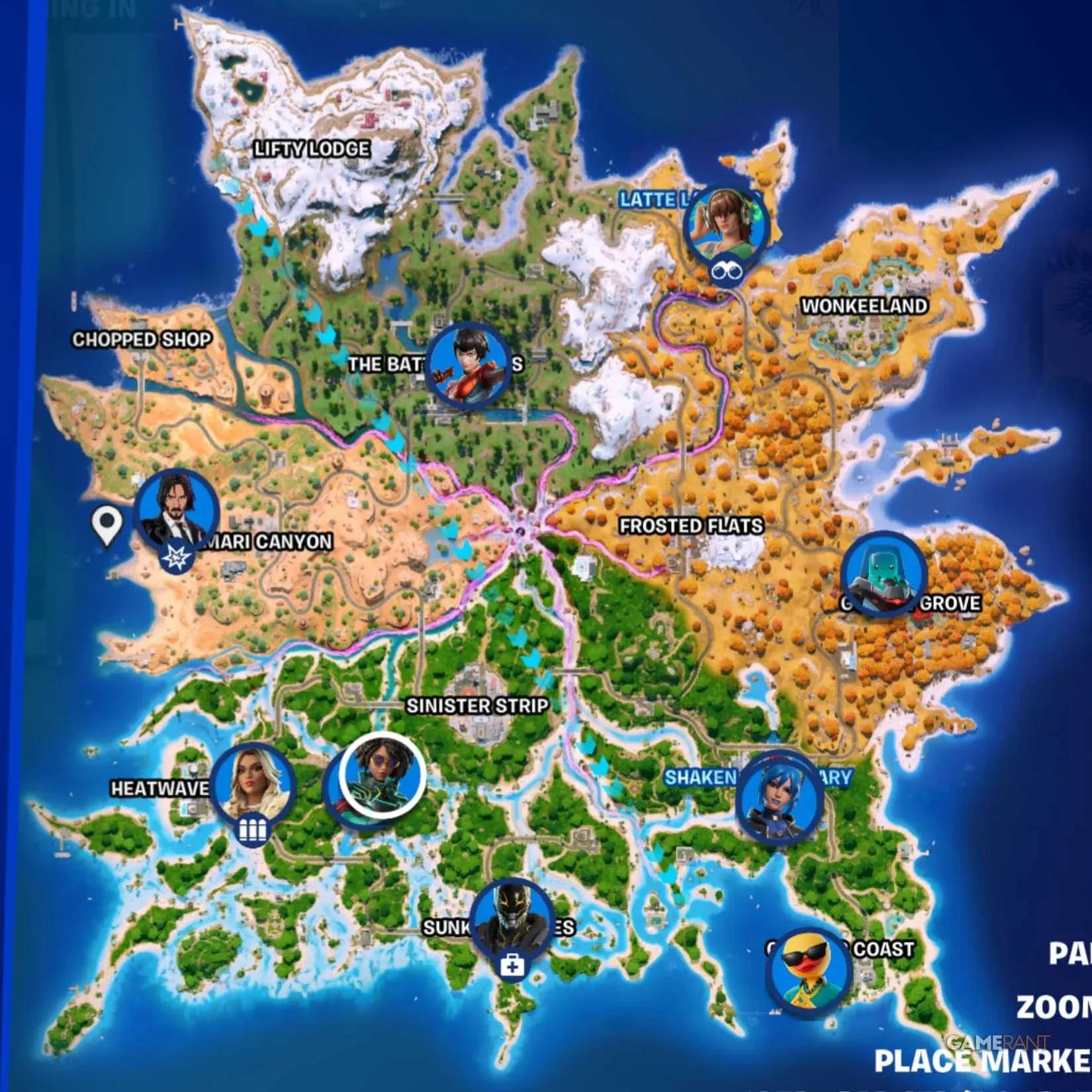 All Fortnite Character Locations ...