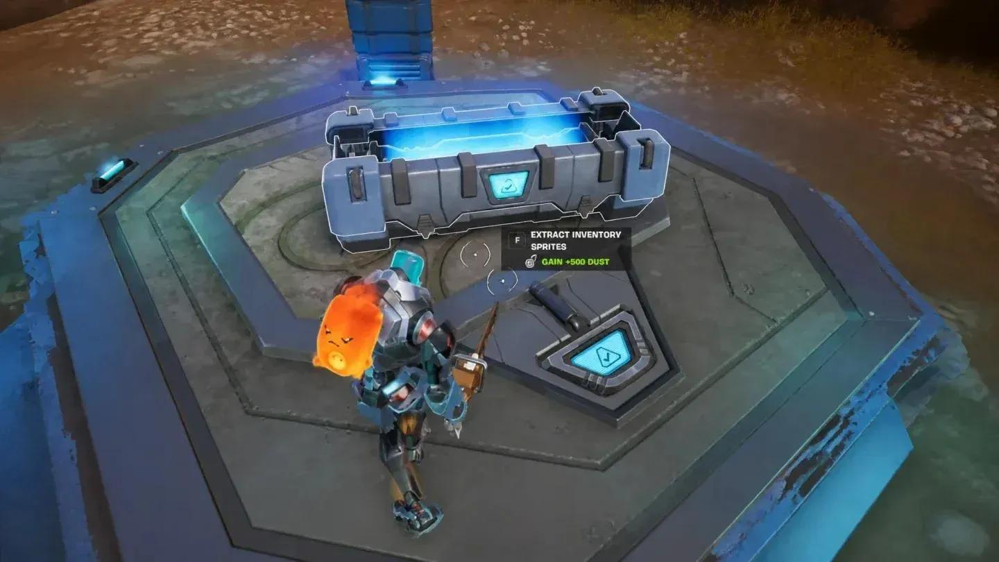 Sprite Chest loot screen