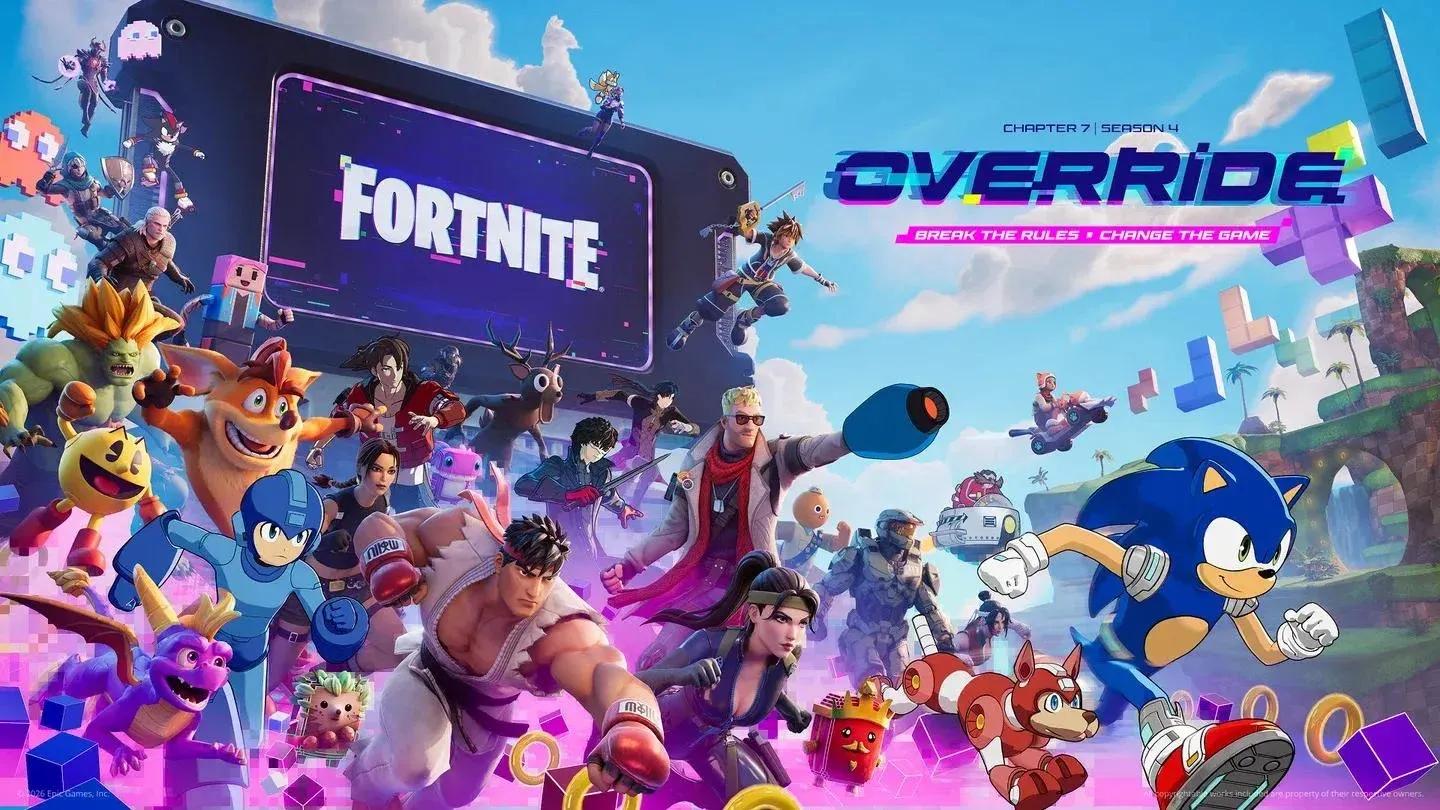 Fortnite Chapter 7 Season 4 Override Exact Release Date & Start Times | GAMES.GG