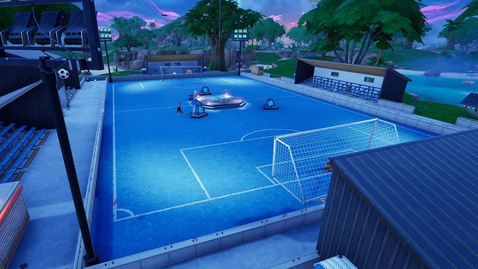 the soccer field in Fortnite Chapter 7 ...