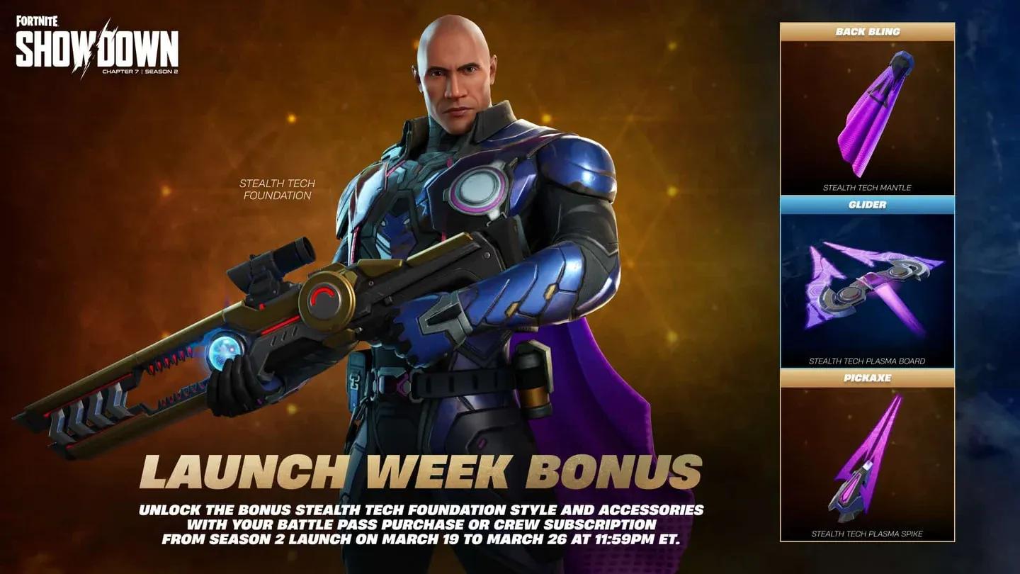 Launch Week Bonus reward screen