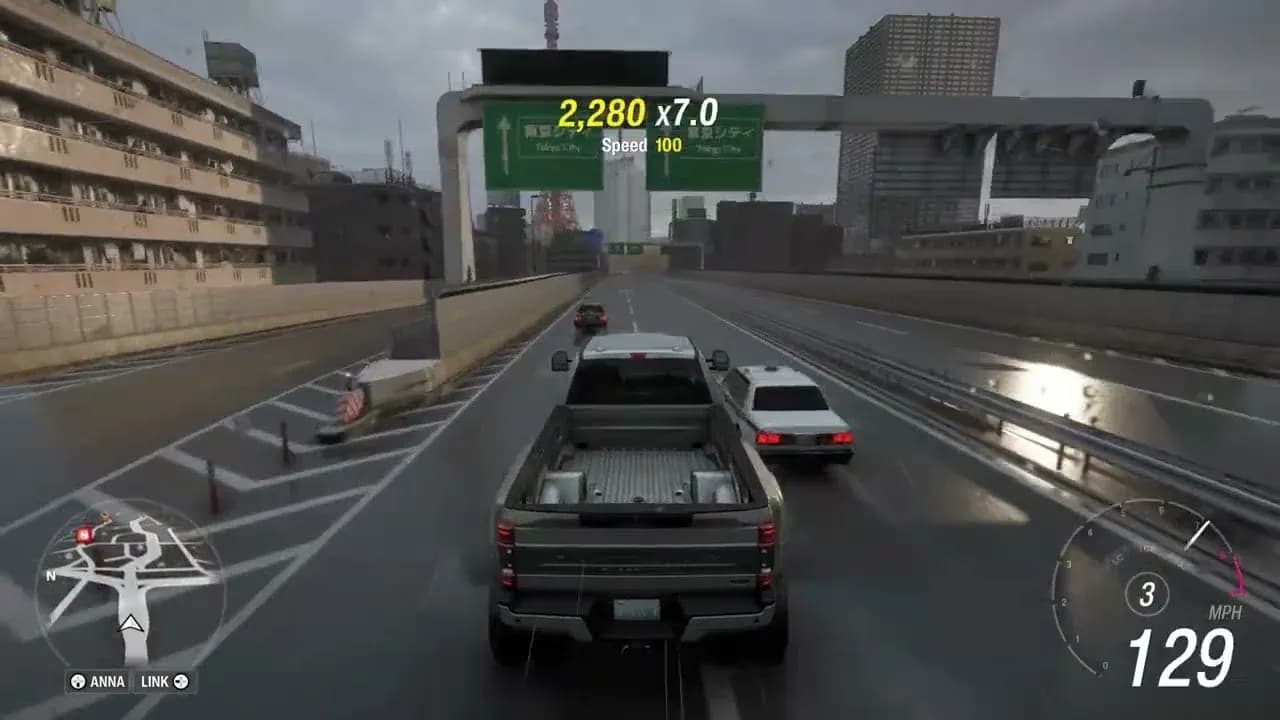 Forza Horizon 6 Mini in the Middle Earn a Threading the Needle Skill