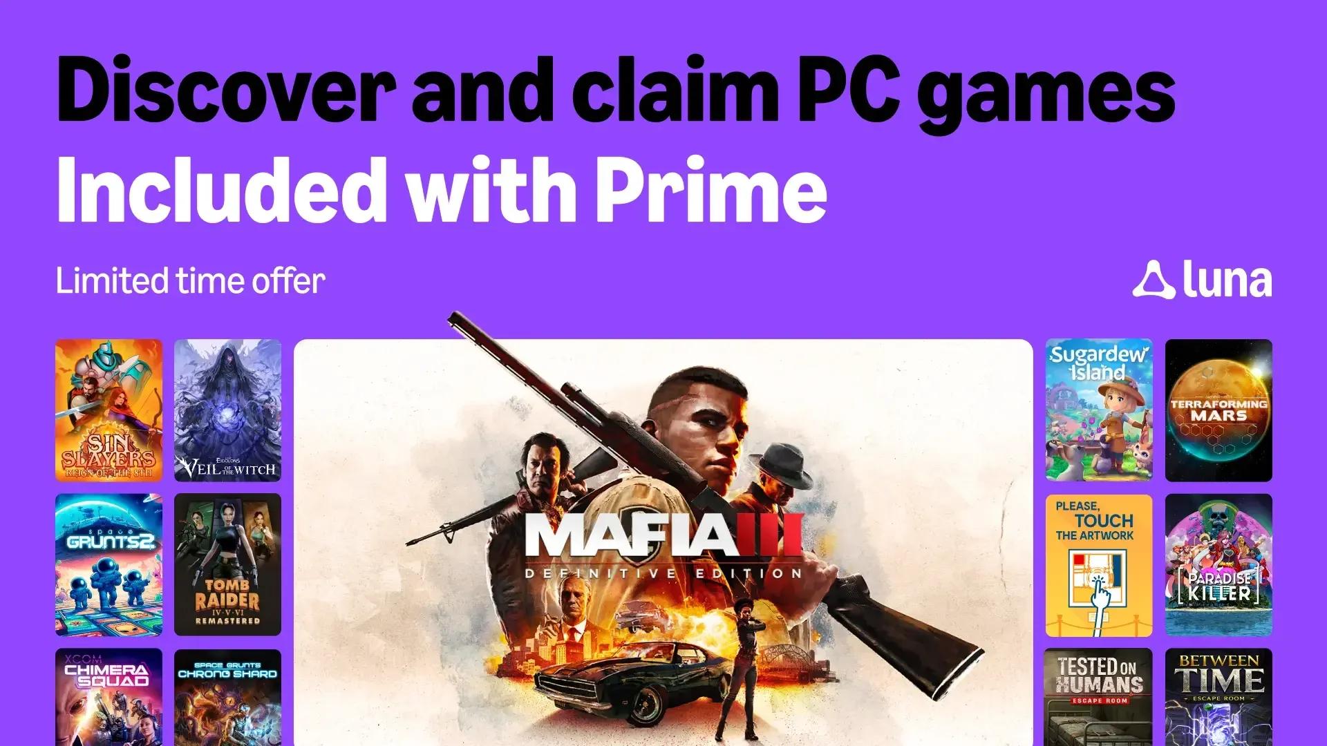 Prime members can grab Mafia III, Tomb Raider remasters, and 13 more games  in June to keep - Neowin