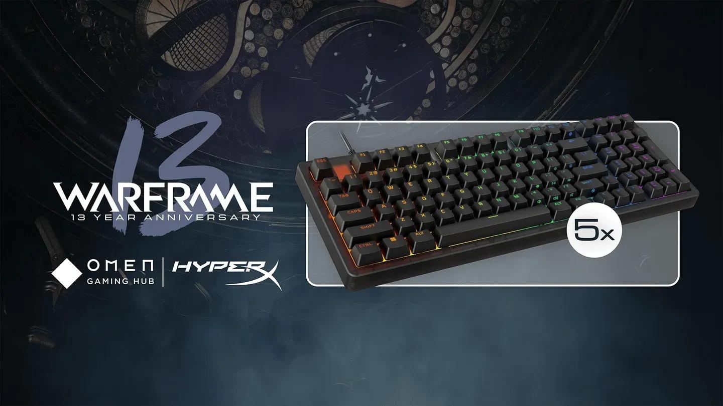 HyperX x Warframe 抽獎鍵盤