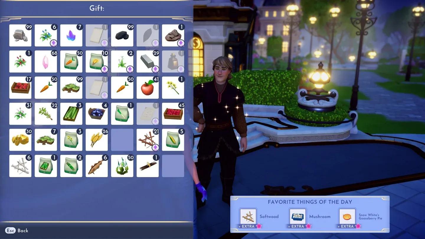 Gift dialogue option with villagers