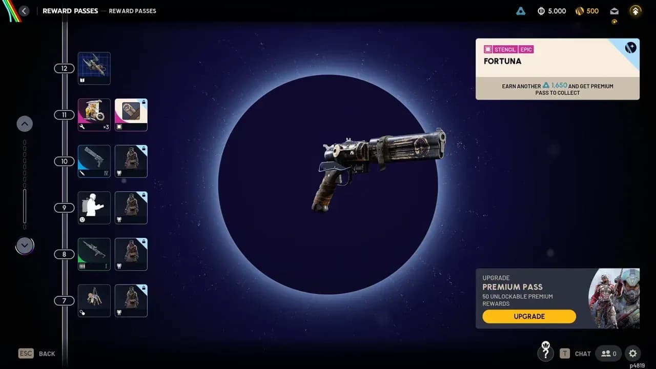Reward Pass 導航分頁