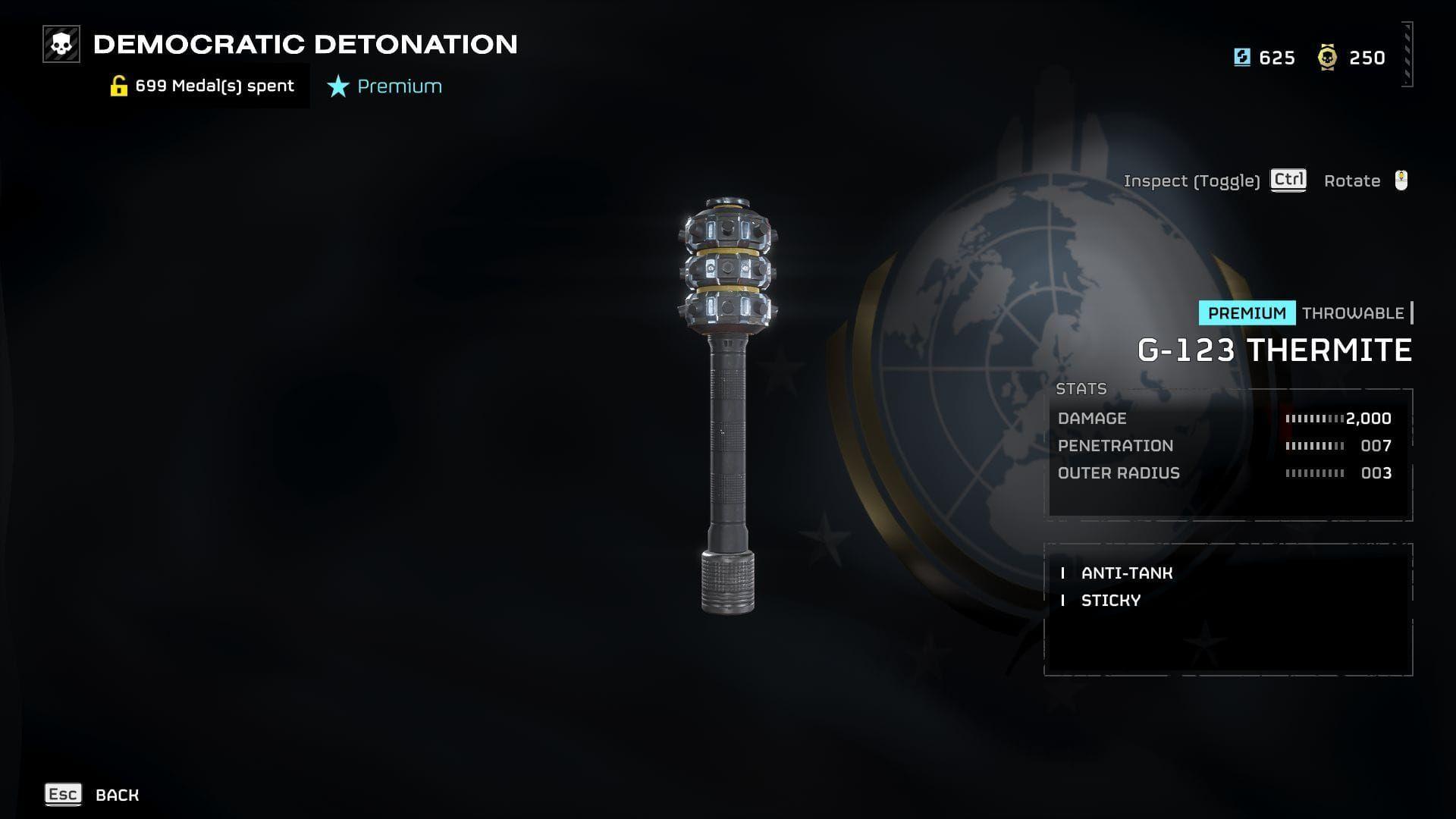 Thermite grenade placement guide