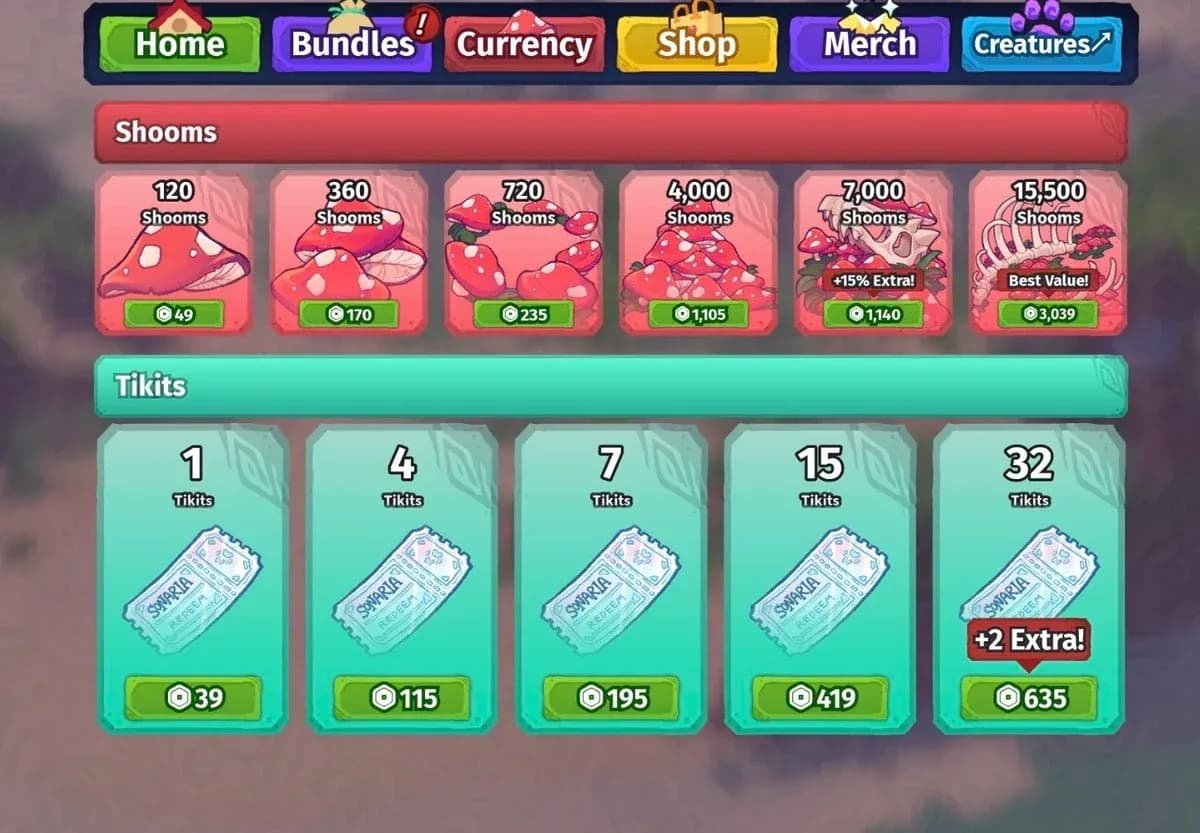 Mush balance in inventory