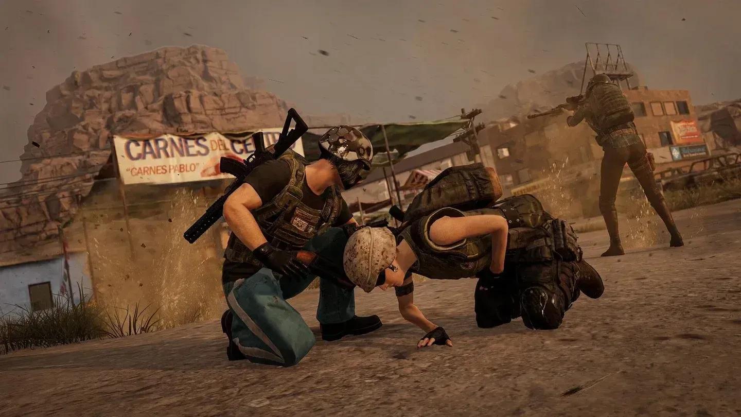 Players in an official PUBG Battlegrounds image