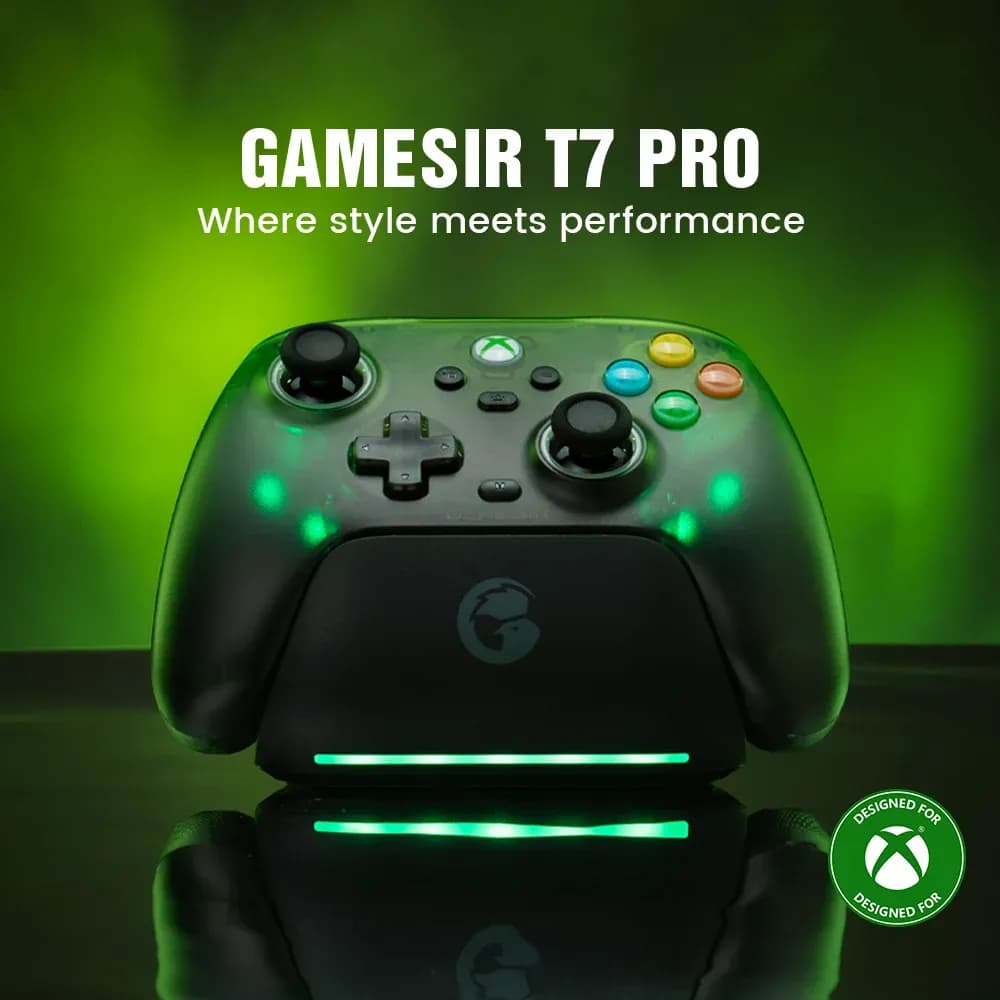 GameSir T7 Pro Retro Green Wired for Xbox & Wireless for PC/Mobile