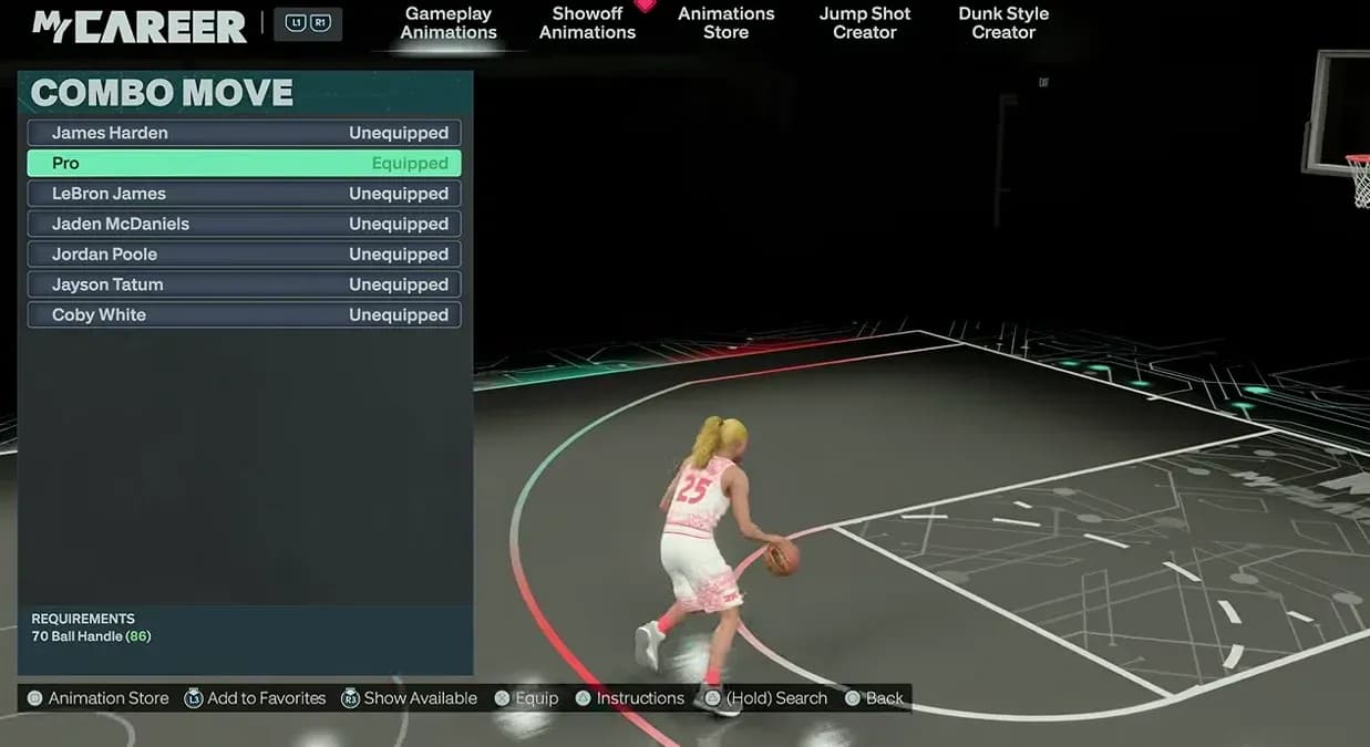 Dribble style burst comparison
