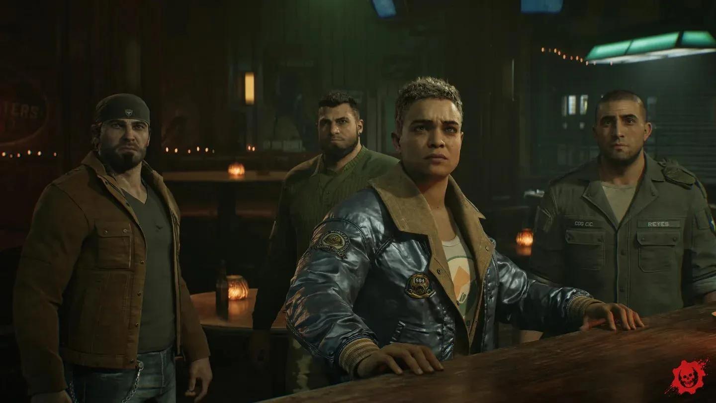 Controles de Gears of War: E-Day que muestran la acción de esprintar con el stick izquierdo de Marcus