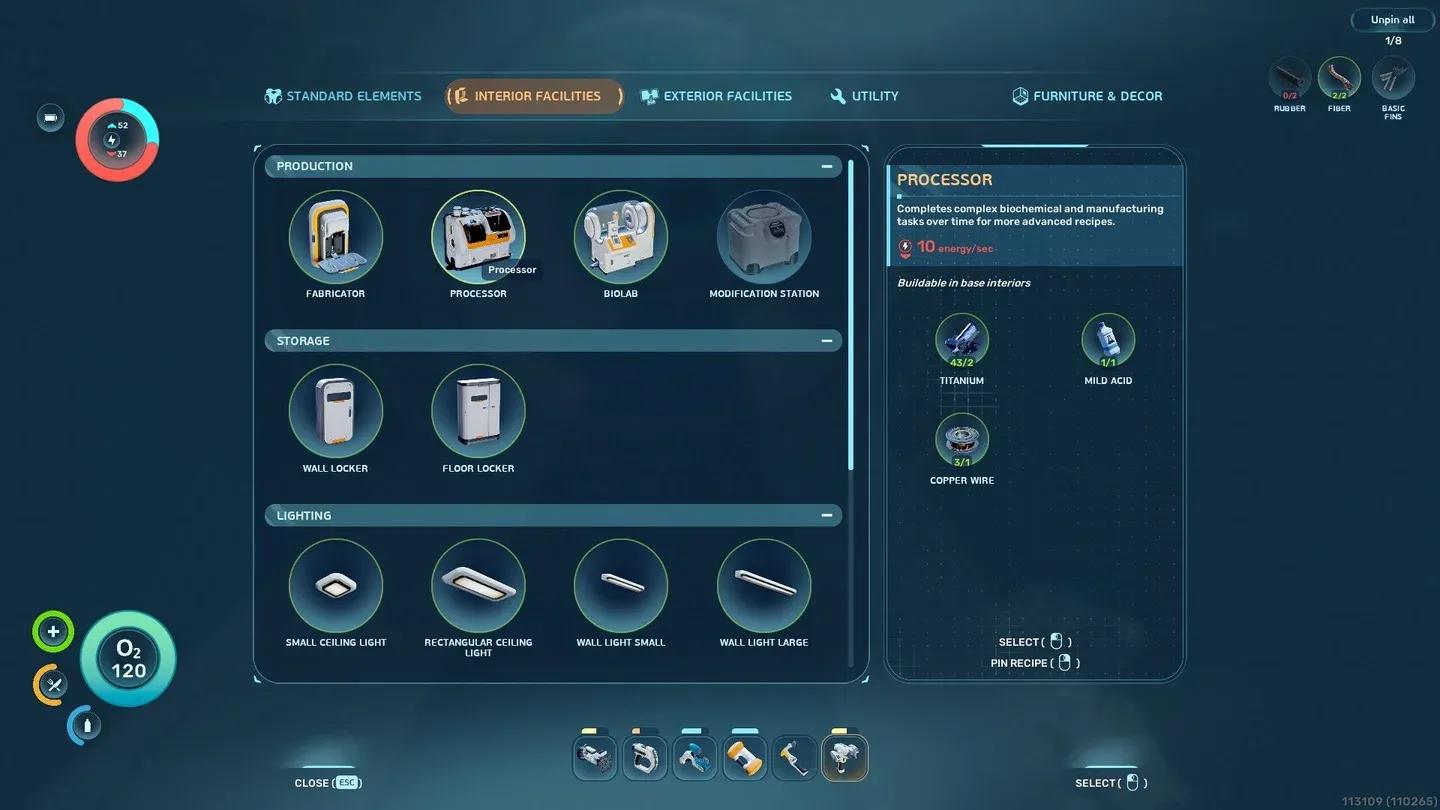 Selecting the Titanium Ingot recipe