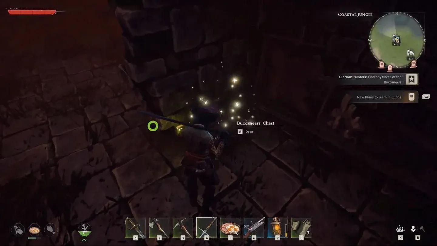 First campsite chest loot