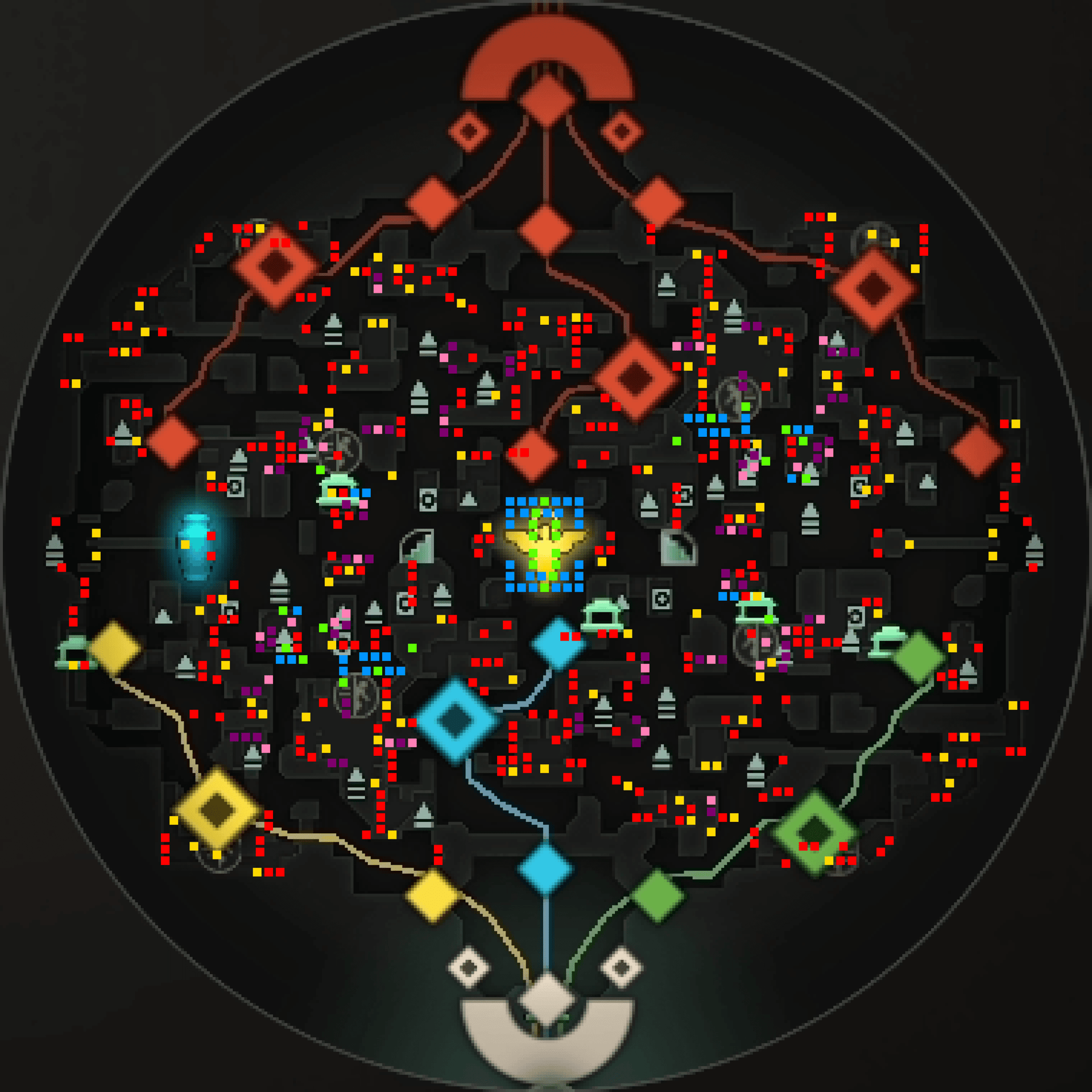 Neutral camp spawn points